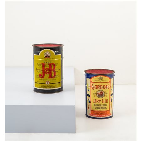 PRODUZIONE ITALIANA 1970 ca., Due sgabelli contenitore