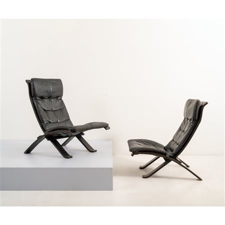 NELO ARREDI (Attr.le), Coppia di poltrone pieghevoli