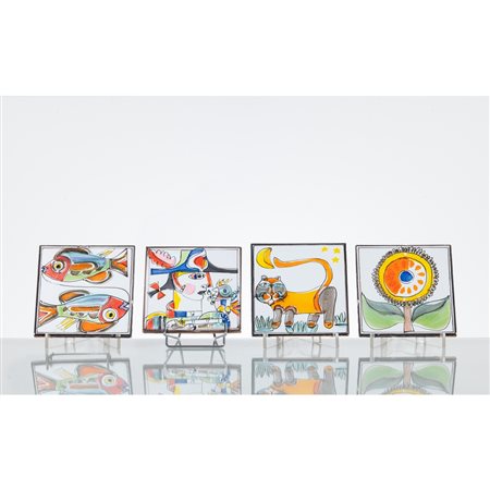 GIOVANNI DE SIMONE, Quattro formelle quadrate