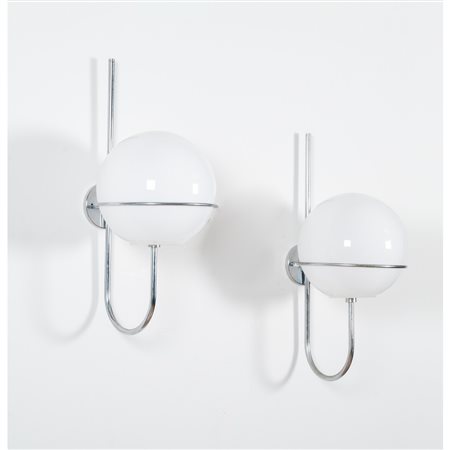 PRODUZIONE ITALIANA 1970 ca., Coppia di lampade da parete