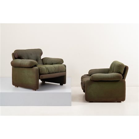 AFRA E TOBIA SCARPA, Coppia di poltrone modello “Coronado”