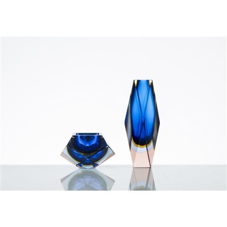 FLAVIO POLI (Attr.le), Vaso ed un posacenere