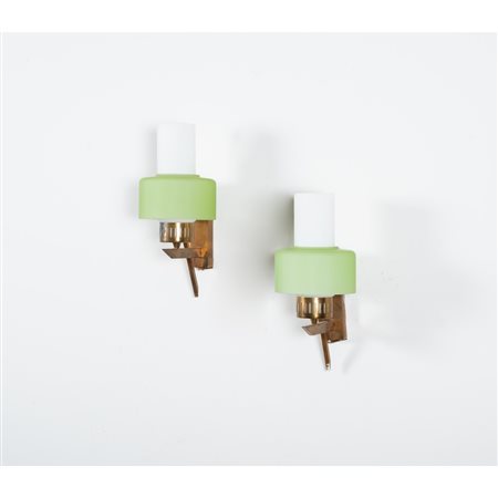 STILNOVO (Attr.le), Coppia di lampade da parete