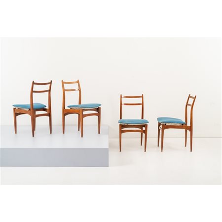 PRODUZIONE DANESE 1950 ca., Quattro sedie