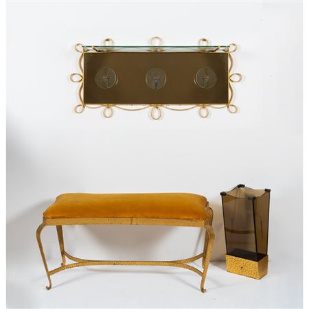 PIER LUIGI COLLI, Panca, attaccapanni e porta ombrelli