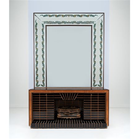 LUIGI BRUSOTTI, Mobile bar e specchio