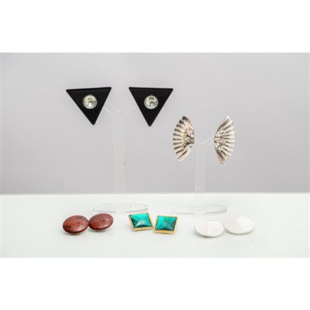 ATTITUDE E PRODU. ITALIANA 1980 ca., Cinque paia di orecchini