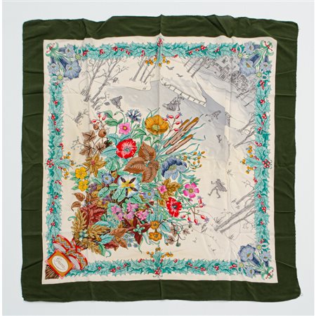 GUCCI, Foulard in seta "Flora"