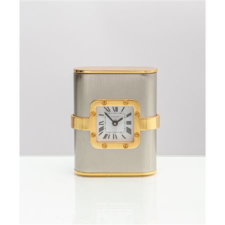 CARTIER, Orologio/sveglia da tavolo modello "TANK"