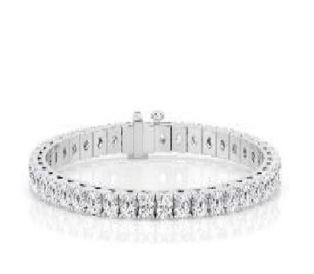 BRACCIALETTO TENNIS IN ORO 15,35 GR CON DIAMANTI LAB GROWN CL29