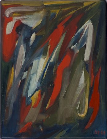 Biagio Pancino (1931) Senza titolo, 1961 Tecnica mista su carta intelata cm...