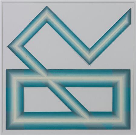 Rino Sernaglia (1936) Percorso di luce, 1991 Acrilico su cartone sagomato cm...