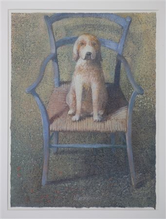 Matteo Massagrande (1959) Senza titolo Tecnica mista su carta cm 40x30 Firma...