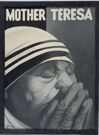 Almighty God (1950) Mother Teresa Tecnica mista su tavola cm 81x61 Firma in...