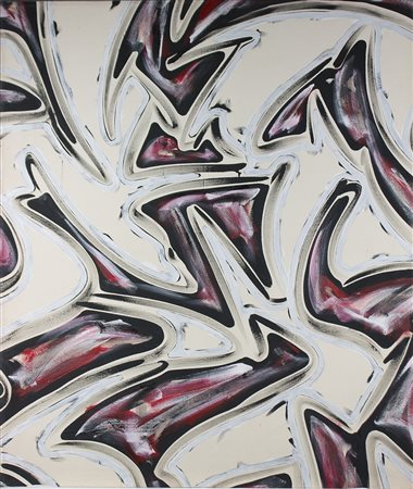 Giovanni Asdrubali (1955) Andabata, 1989 Olio su tela cm 150x126 Firma sul...