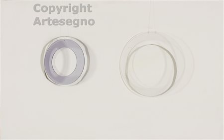 Sara Campesan (1924-2016) Doppia immagine circolare T40, 1965 Acrilico e...