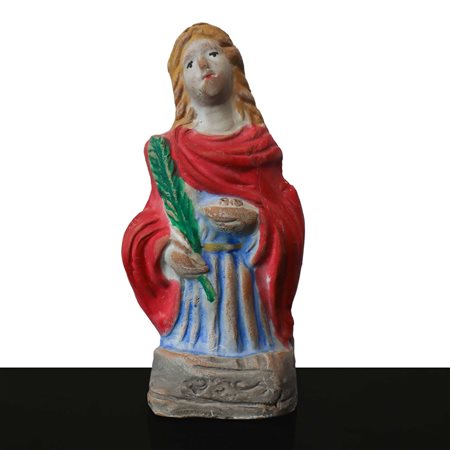 Enzo Forgia (Caltagirone)  - Fischietto in terracotta raffigurante Gesù