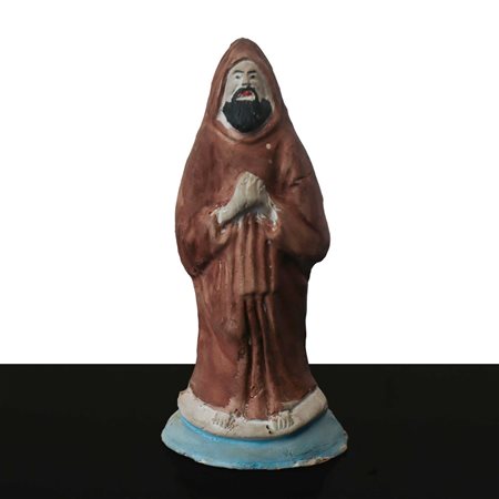 Mario Iudici (Caltagirone 1928)  - Fischietto in ceramica nella guisa di frate