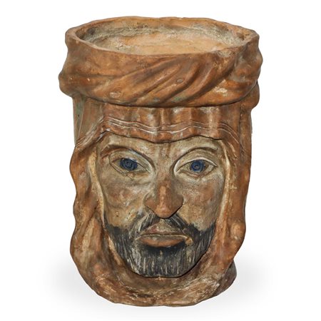 Testa di moro in terracotta di Caltagirone, Fine 19° secolo