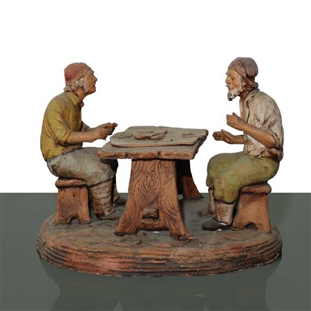 SCULTURA IN TERRACOTTA ARTIGIANATO PALERMITANO: lavoratori di cotto, Palermo 20° secolo