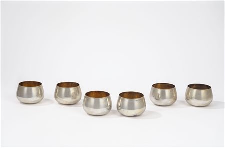 Brandimarte - Sei bicchieri, Italy, 20th century