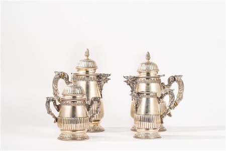 FRATELLI CACCHIONE - Servizio da tè e caffè, Italy, 20th century