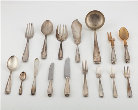 FABBRICA ARGENTERIA CLEMENTI dì GIOVANNI MANTEL & C. S.p.A. - Servizio di posate, Italy, 20th century