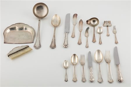 FABBRICA ARGENTERIA CLEMENTI dì GIOVANNI MANTEL & C. S.p.A. - Servizio di posate, Italy, mid-20th century