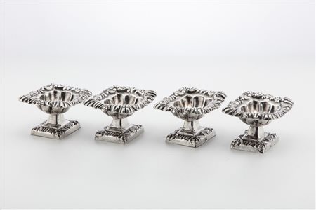 Quattro saliere, Kingdom Two Sicilies, Naples, 1872