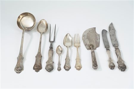 Servizio di posate, Kingdom Two Sicilies, Naples, 19th century