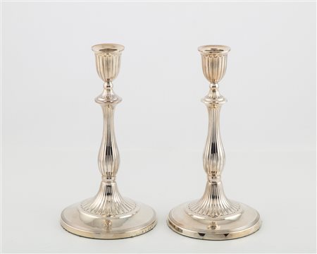 Coppia di candelieri, Giorgio III, City of Sheffield, 1805