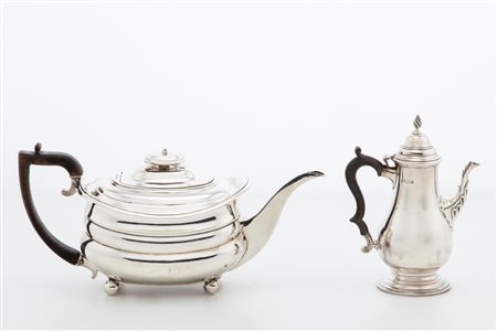 Teiera Giorgio IV, e caffettiera, England, 19th century