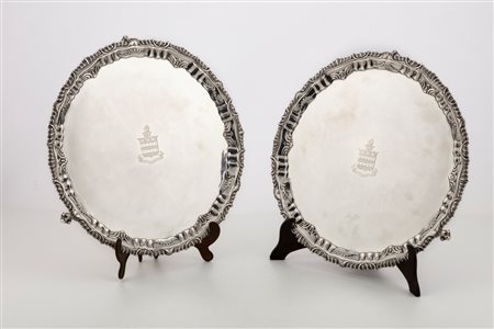 Coppia di salver, London, 1890