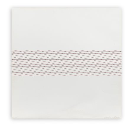FRANÇOIS MORELLET (1926-2016) - 1 trame horizontal 1 trame oblique, 1952/1975