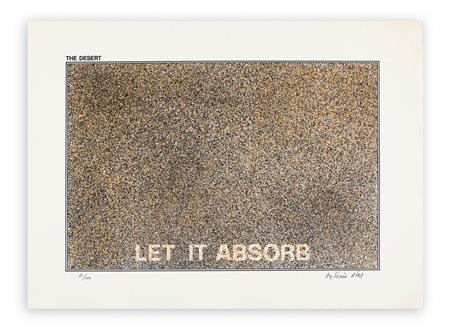 ANTONIO DIAS (1944-2018) - The desert - let it absorb, 1975