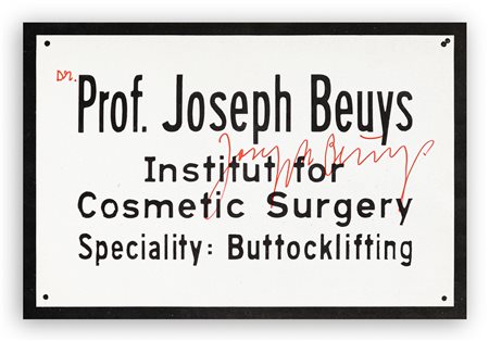 JOSEPH BEUYS (1921-1986) - Institut for Cosmetic Surgery, 1975