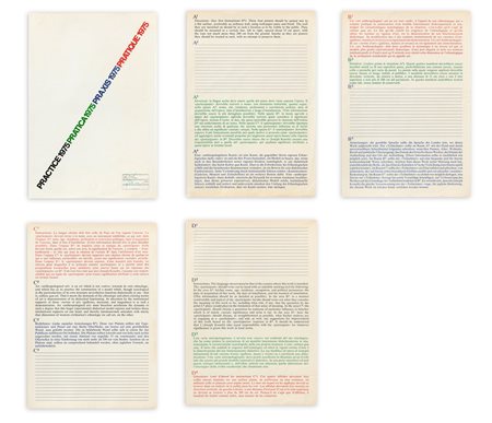 JOSEPH KOSUTH (1945) - Practice, 1975