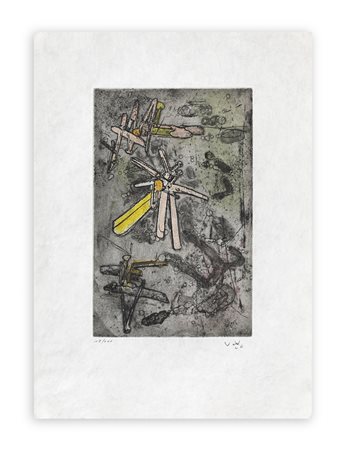 SEBASTIAN MATTA (1911-2002) - Droites libérées, 1971