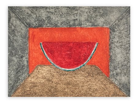 RUFINO TAMAYO (1899-1991) - Interior con sandia (Interno con anguria), 1975