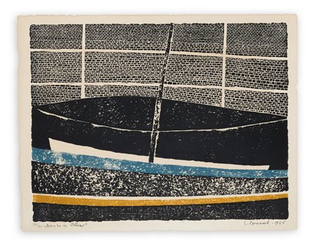 LUIGI SPACAL (1907-2000) - Barche in Istria, 1965
