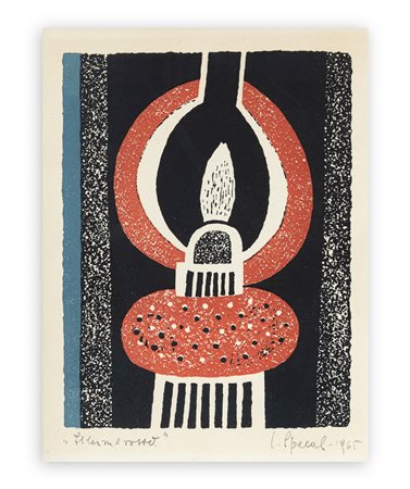 LUIGI SPACAL (1907-2000) - Il lume rosso