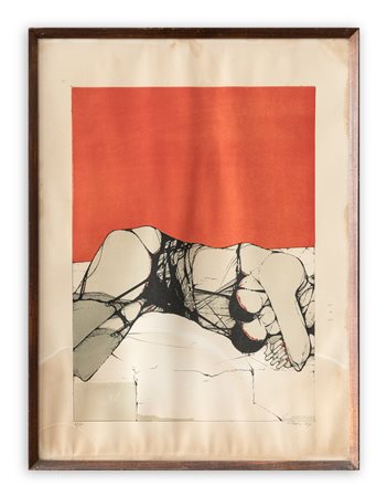 KARL PLATTNER (1919-1986) - Nudo sdraiato, 1968