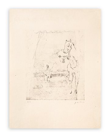 GIORGIO DE CHIRICO (1888-1978) - Il ritorno del guerriero, 1972