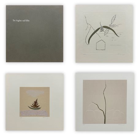 ALBERTO LONGONI (1921-1991) - Tre fogli(e) sull'Elba, 1975