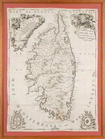 Vincenzo Maria Coronelli - Isola di Corsica, 1680