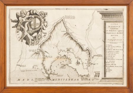 Vincenzo Maria Coronelli - Città di Genova, 1700