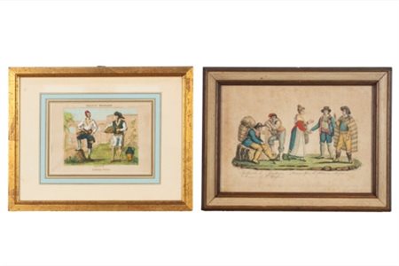 Costumes Genois - Paesani sposi di Polcevere, 1830