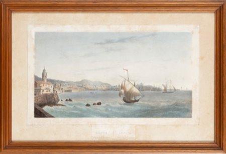 Genova - Veduta da S. Teodoro, 1850
