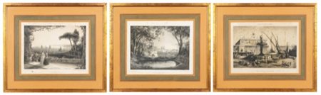 Genova, dalla villetta Di Negro - Genova, dal Giardino Durazzo, 1857