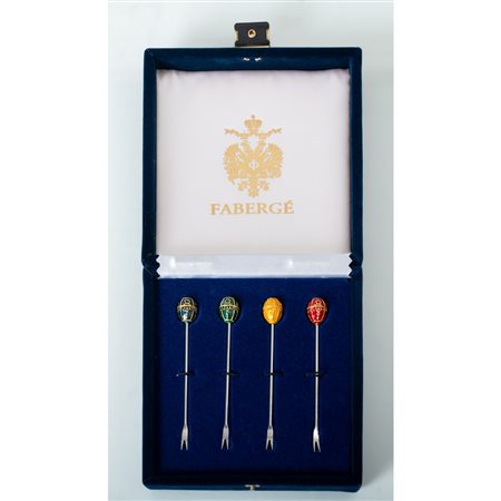FABERGÉ, Quattro piccole forchette
